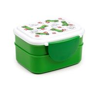 Puckator Porta Pranzo Bento con Posate e Chiusura a Clip - Creeper e TNT - Minecraft
