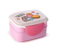 Porta Pranzo Bento con Posate e Chiusura a Clip - Pusheen il Gatto - Foodie, Licenza Ufficiale Pusheen the Cat - Schiscetta per Alimenti senza BPA, per Scuola, Ufficio