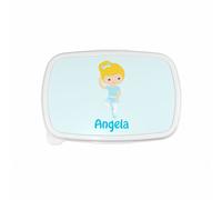 Porta pranzo e merenda personalizzato con nome ballerina bionda