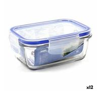 Porta pranzo Ermetico Borgonovo 0033538 Rettangolare 14,5 x 10 x 6 cm [12 Uni