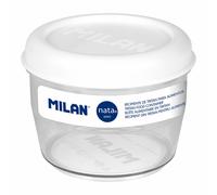 Porta pranzo Ermetico Milan 500 ml Bianco Trasparente Plastica Rotonda Ø 12 c