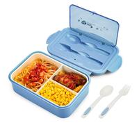 Porta Pranzo Lunch Box Prova di Perdite Bento Box con 3 Scomparti e