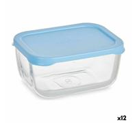 Porta pranzo Pasabahce Snow Azzurro Trasparente Vetro Polietilene 420 ml 12,5