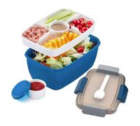 Porta Pranzo per Adulti, 2000 Ml, Porta Pranzo con Scomparti, Porta Insalat7463