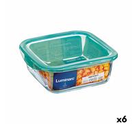 Porta Pranzo Quadrato con Coperchio Luminarc Keep'n Lagon 760 ml 13 x 6 cm Tu