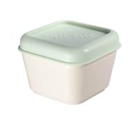 Porta Pranzo Quadrato con Coperchio Milan Verde 330 ml 12 x 10 x 7 cm Plastic