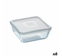 Porta Pranzo Quadrato con Coperchio Pyrex Cook&freeze Trasparente Vetro Silic