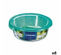 Porta Pranzo Rotondo con Coperchio Luminarc Keep'n Lagon 920 ml 15,6 x 6,6 cm