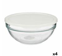 Porta Pranzo Rotondo con Coperchio Pasabahce Chefs Bianco 1,135 L 17,2 x 7,6