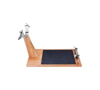 Porta Prosciutto di Legno EDM Marrone Legno Legno d'albero della gomma 30,5 x