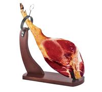 Porta prosciutto spagnolo in legno, supporto professionale per prosciutto con cuscinetti antiscivolo, per prosciutto spagnolo e prosciutto iberico e prosciutto italiano, 38,5 x 17,3 x 6 cm