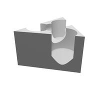 Porta Provette per Falcon 50ml Supporto 3 Posti Rack Laboratorio Stampato 3D