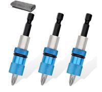 Porta-Punte a Cambio Rapido, Portainserti Magnetico, Supporto per Prolunga Magnetico, 3PCS Porta Inserti per Avvitatore Prolunga per Cacciavite Magnetico Strumenti per Cartongesso