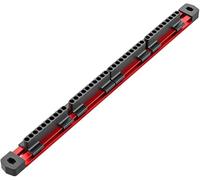Porta punte magnetico per cacciavite, 40 slot per punte da 6,35 mm, organizer in lega di alluminio con forte magnete per riporre utensili e organizzazione dello spazio di lavoro, attrezzatura
