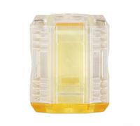 Porta punte magnetico per cacciavite con funzione magnetizzatore e smagnetizzatore, struttura in plastica e acciaio legato per un fissaggio sicuro delle viti, (giallo)