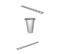 Porta Punte Organizer per MT3 Morse Taper Gambo Ridotto 1/2 Armadio Utensili