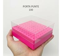 Porta Punte per Fresa Manicure con 100 Fori - Base Fuxia