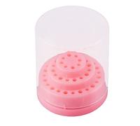 Porta punte per trapano per unghie in acrilico a 48 fori, scatola portaoggetti per organizer per strumenti per manicure con coperchio