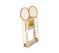 Porta Racchette Da Badminton Da Pavimento Con Ripiani A Doppio Livello, For Campi Da Tennis Della Scuola Club (include Solo Rack)(Color 1)