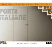 Porta Raso Muro con serratura INVISIBILE Filo Muro