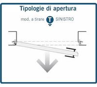 Porta Raso Muro con serratura INVISIBILE Filo Muro CONSEGNA RAPIDA