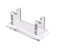Porta Rasoio da Doccia | Supporto Acrilico | Organizzatore Bagno Antiscivolo | Design 10,4x4,2x4cm Ideale per Uomini Papà | Nero o Trasparente