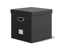 Porta record - Contenitore impilabile in vinile con coperchio | Organizzatore di dischi portatile per album, file e collezioni, custodia per studenti, famiglia, trasloco, viaggi e studio