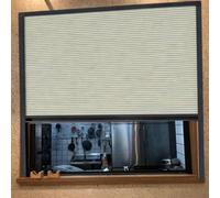 Porta retrattile con finestra for cucina, dimensioni personalizzate | 40-150cm invisibili pieghevoli in alluminio resistenti con non tessuti(90 x 40 cm/35 x 16 in)