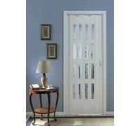 PORTA - PORTA A SOFFIETTO IN PVC - Con Vetrini NIAGARA - Realizzata su Misura