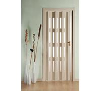 PORTA - PORTA A SOFFIETTO IN PVC - Con Vetrini NIAGARA - Realizzata su Misura