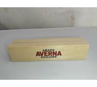 Porta Riservato in Legno Pubblicitario Liquore Siciliano Amaro Averna Nuovo
