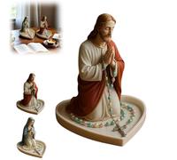 Porta rosario della Vergine Maria, elegante rosario per preghiera della Madonna, regalo religioso, regalo cattolico, adatto per camera da letto, soggiorno, ufficio, scrivania, decorazione adatta anche
