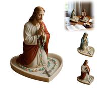 Porta rosario della Vergine Maria, elegante rosario per preghiera della Madonna, regalo religioso, regalo cattolico, adatto per camera da letto, soggiorno, ufficio, decorazioni per scrivania