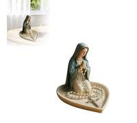 Porta rosario della Vergine Maria, elegante rosario per preghiera della Madonna, regalo religioso, regalo cattolico, adatto per camera da letto, soggiorno, ufficio, decorazione scrivania, adatto anche