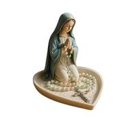 Porta rosario della Vergine Maria, elegante rosario per preghiera della Madonna, regalo religioso, regalo cattolico, adatto per camera da letto, soggiorno, ufficio, scrivania, decorazione adatta anche