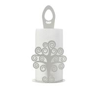 Arti & Mestieri Albero della Vita - Porta rotoli di Design 100% Made in Italy - in Ferro, 15 x 33H cm (Avorio)