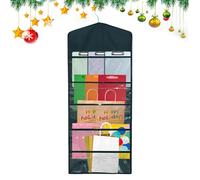 Porta Rotoli Carta Regalo,Portacarta Veloce Appendiabile - Organizzatore Appendiabile Doppia Faccia con Tasche Multipla per Camera dello Studente Cucina Soggiorno