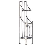 Porta rotoli di carta igienica in metallo 68 cm nero