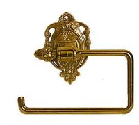 Porta rotolo carta igienica in ottone lucido linea impero