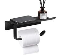 Porta rotolo Carta Igienica,Porta Carta Igienica,accessori bagno senza forare,portasciugamani bagno,Fori Superficie Brillante con Porta Cellulare,per bagno e bagno WC e cucine