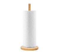 Porta Rotolo Di Carta Da Cucinain Piedi, Portarotolo Da Cucina In Legno, Porta Asciugamani Di Carta In Legno Con Base Antiscivolo, Dispenser Per Rotoli Per Pellicole E Stracci