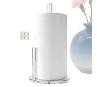 Porta rotolo di carta da terra - Organizer per fazzoletti in acrilico - Dispenser verticale per rotoli da cucina | Per bagno, armadio/guardaroba, sala da pranzo, camera e appartamento