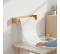 Porta rotolo di carta kraft da parete, versatile supporto per cucine e bar.