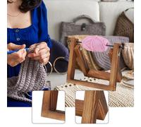 Porta rotolo di filato in legno, porta matasse di filato per uncinetto Knit