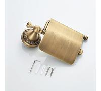 Porta rotolo fazzoletti ottone elegante accessorio bagno facile installazione pr