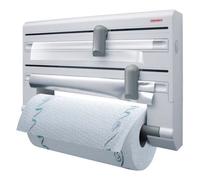 Leifheit portarotolo a parete Parat plastica/acciaio per tagliare carta allumino pellicola bianco