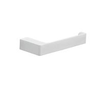 Porta rotolo Panarea carta igienica in ottone bianco opaco cm 17.5 arredo bagno - CONFEZIONE: 1 pz.