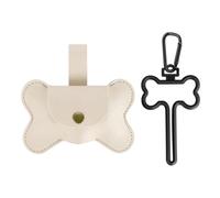 Porta Sacchetti Cane,Dispenser Sacchetto per Cacca per Cani in Pelle Impermeabile a Mani Libere con Gancio per Animali Passeggiate Escursionismo Campeggio (Non Includere Sacchetti per Immondizia)