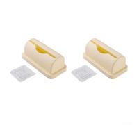 Porta sacchetti della spazzatura da parete per bagno e cucina, installazione senza trapano, design estraibile, organizer salvaspazio in polipropilene (beige)