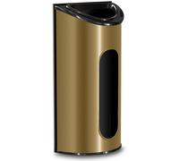 Porta sacchetti di plastica per la spesa Utopia Kitchen, dispenser e portaoggetti da parete, in acciaio inox, di medie dimensioni (oro)